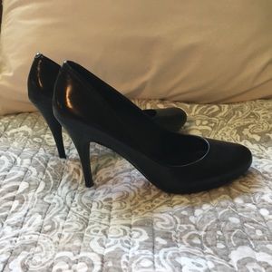 BCBG Paris black pumps with stiletto